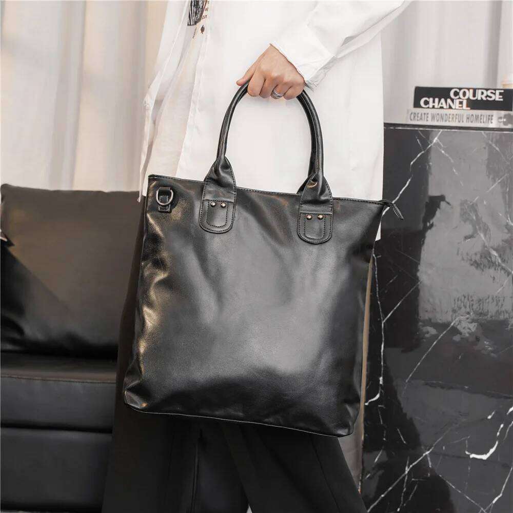 Fashion Men's Handbags Bags Multifunction Crossbody Men Shoulder Messenger Bag High Quality PU Leather Handbag Male