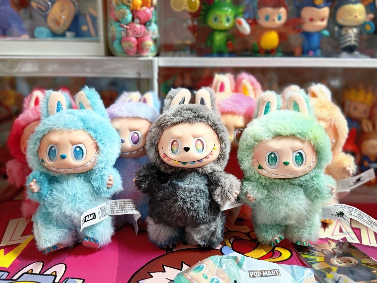 Labubu Lalabubu Mokoko123 Set - Wild Fall Ornament Dolls for Desktop Decoration