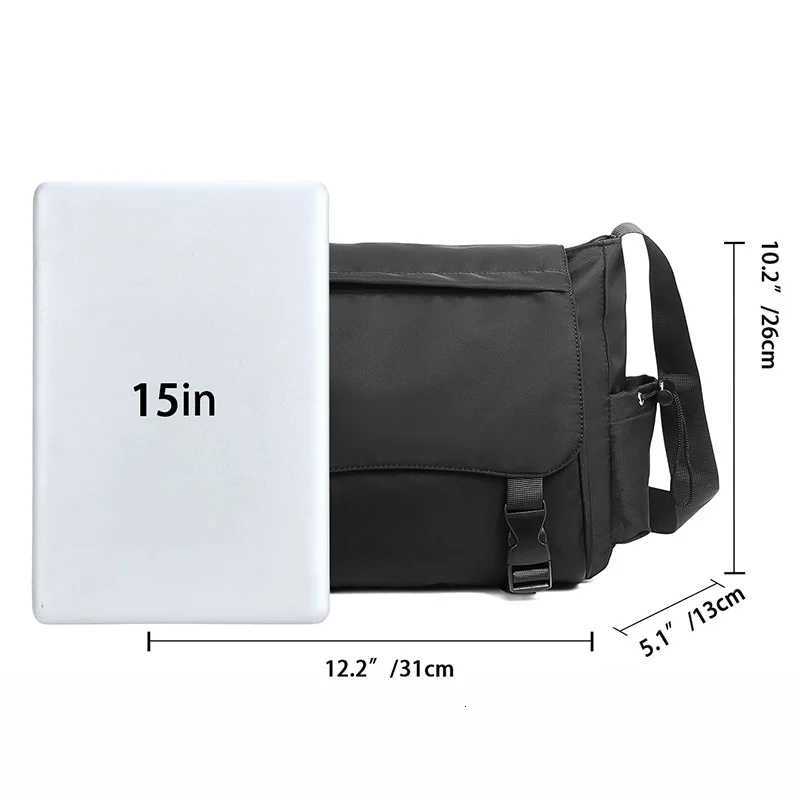 New Harajuku Techwear Crossbody Bag Unisex Large Capacity Tactical Messenger Shoulder Bag Workwear Style Y250819