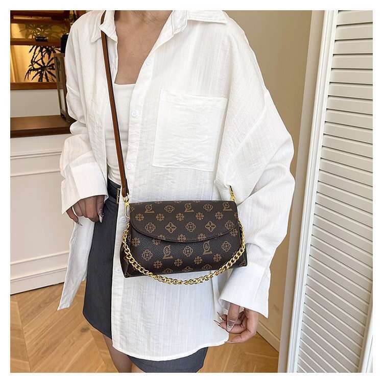 Designer Super Popular Small Shoulder Bags for Women 2025 Light Luxury Single Crossbody Classic Monogram Chain Bag