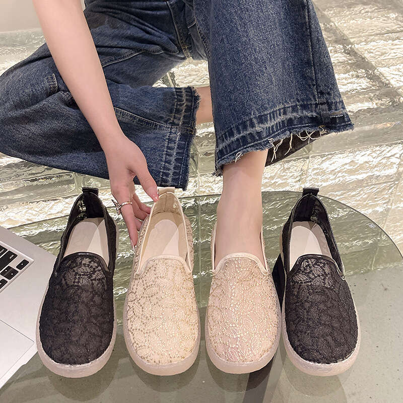 2023 Summer New Breathable Shallow Mouth Non-Slip No-Slip Heel Chanel Style Trendy Brand Fashion Versatile Youthful Look