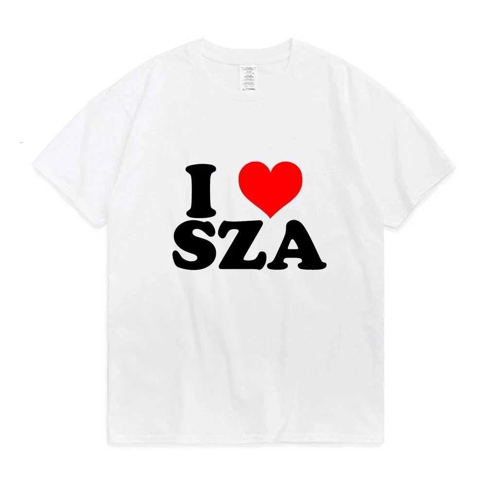 I Love SZA Good Days Letter Print T-shirt Cotton Men Women Hip Hop T Shirt Rapper 90s Vintage Short Sleeve Tees Teen Streetwear Y250819