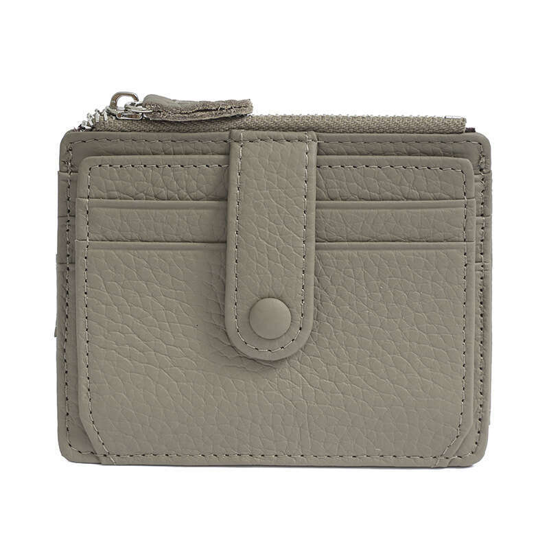 New Genuine Leather Zipper Coin Purse Gift Multi-Card Slot Cowhide Card Holder Ultra-Thin Wallet designer wallet B5 B5