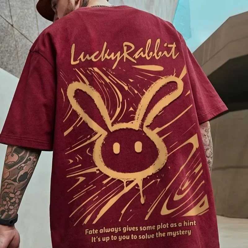 M-8XL Men Oversized Loose American Vintage Colored Rubiks Cube Print Short Sleeve Round Neck Versatile Trend Couple Outfit Y250819