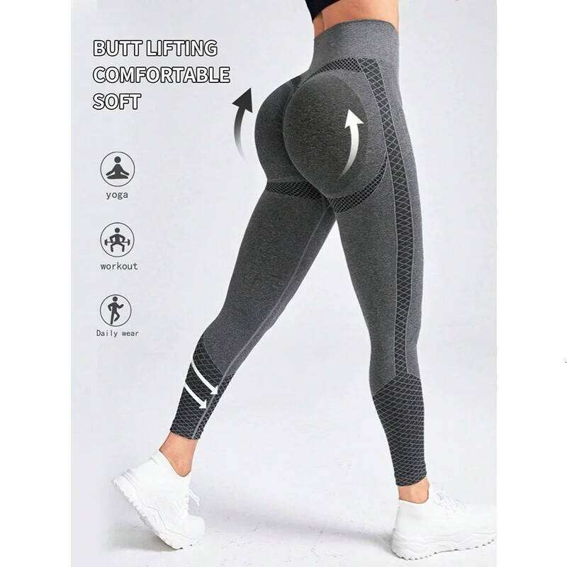 Seamless High Waist Workout Leggings for Women Scrunch Butt Lifting Yoga Gym Athletic Pants
