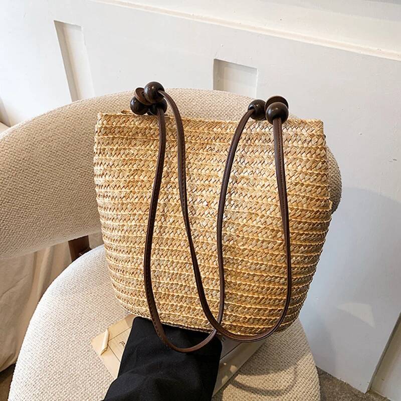 Autumn New Women s Crossbody Bag Casual Woven Shoulder Bag Women s Handbag Handmade Beach Bag Women s Travel Large Capacity Handbag Autumn New Designe