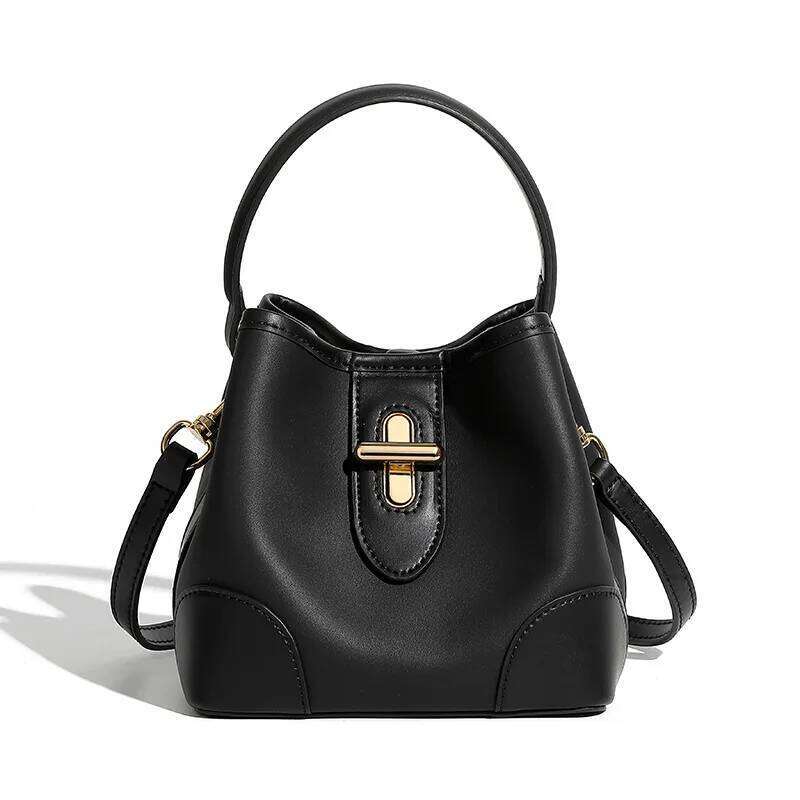 Designer Bags Popular Fashion Designer Women's Crossbody Bag Genuine Leather Handle Bag Lock Buckle Small Bucket Cowhide Shoulder Bags Luxury Bag