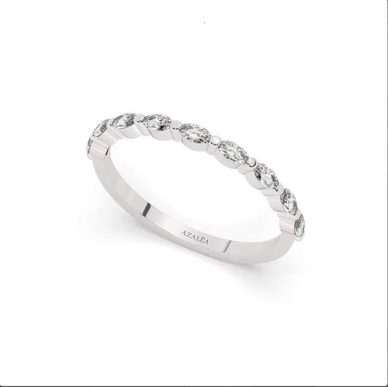 Popular Moissanite Ring Women DEF VVS Marquise Cut Wedding Gift Women Eternity 10k Gold Moissanite Ring