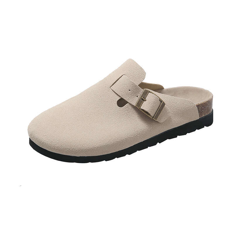 2023 New BK Closed-Toe Women's Summer Fashion Outdoor Sole Couple Flat Heel Cork Lazy Breathable Sandals