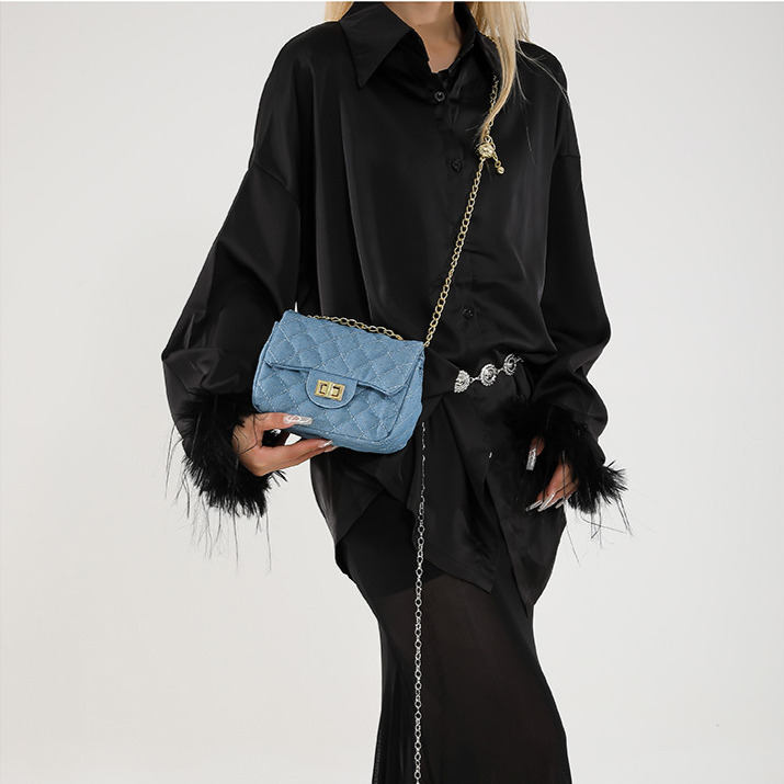 Free Shipping Designer Luxury Women's Small Square Bag New Style Small Fragrance Fashion Diamond Grid Chain Shoulder Crossbody Bag Casual Mini Ha