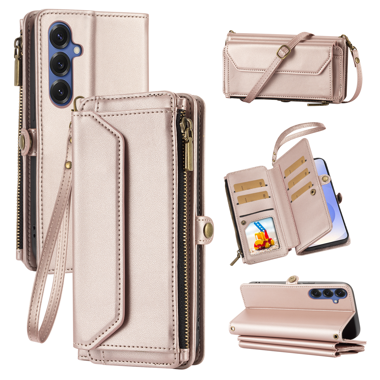 Premium Handcrafted Leather Smartphone Protector Featuring Internal Pocket Space Suitable Across Multiple Device Types Such As Samsung Galaxy Devices