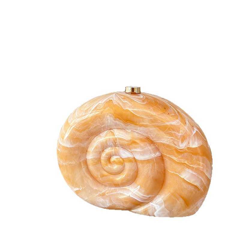 Creative Marble Pattern Spiral Acrylic Bag Niche Design Box Bag Handheld Crossbody Bag