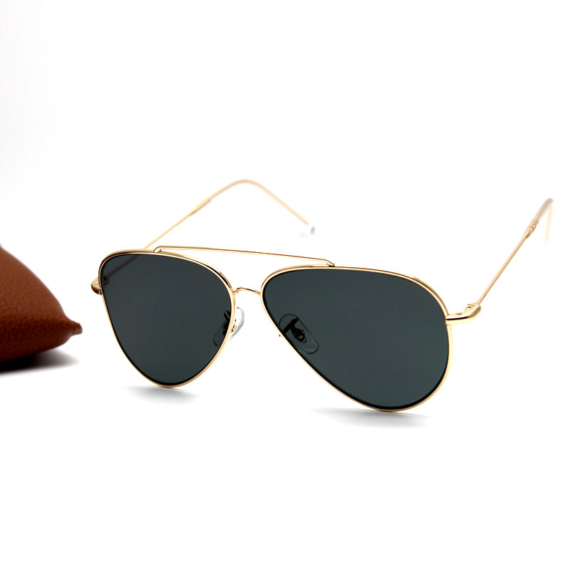 Reverse 0101S Sunglasses Mens Designer Gold Metal Frames Glasses Ladys Fashion Green Lens Classic Eyewear With Box Free Shipping 59mm