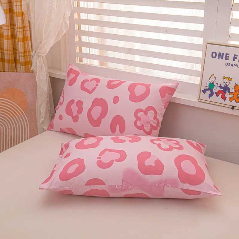 Pink Leopard Print Duvet Cover Set Animal Cheetah Pattern Comforter Covers Set Girly Bedding Set for Teens Women Bedroom Decor Y250819