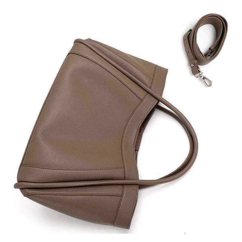 Aidrani New High-Capacity High-Quality Cowhide Bag, Simple And Casual Portable Women's Bag