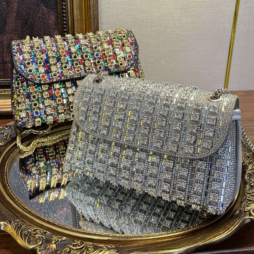 Banquet Bags Diamond-Studded Cheongsam Underarm Evening Women's Handbag Single Shoulder Designer Crossbody Handheld Bag