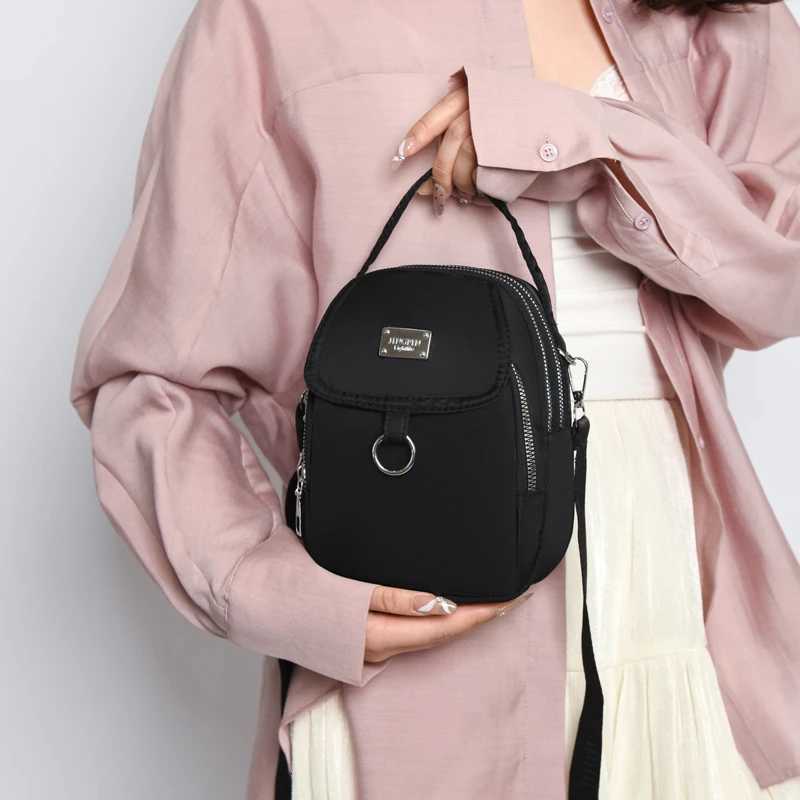 Water-Resistant Womens Crossbody Bag - Adjustable Strap Zip Closure Minimalist Design Durable Polyester Lining Y250819