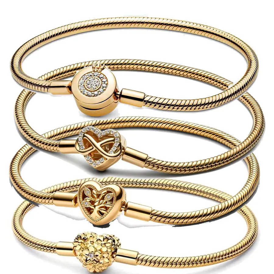 Bracelets designer gold bracelets for women 925 silver charm Tree of Life bracelets with box classic crown bracelets luxury jewelry gifts