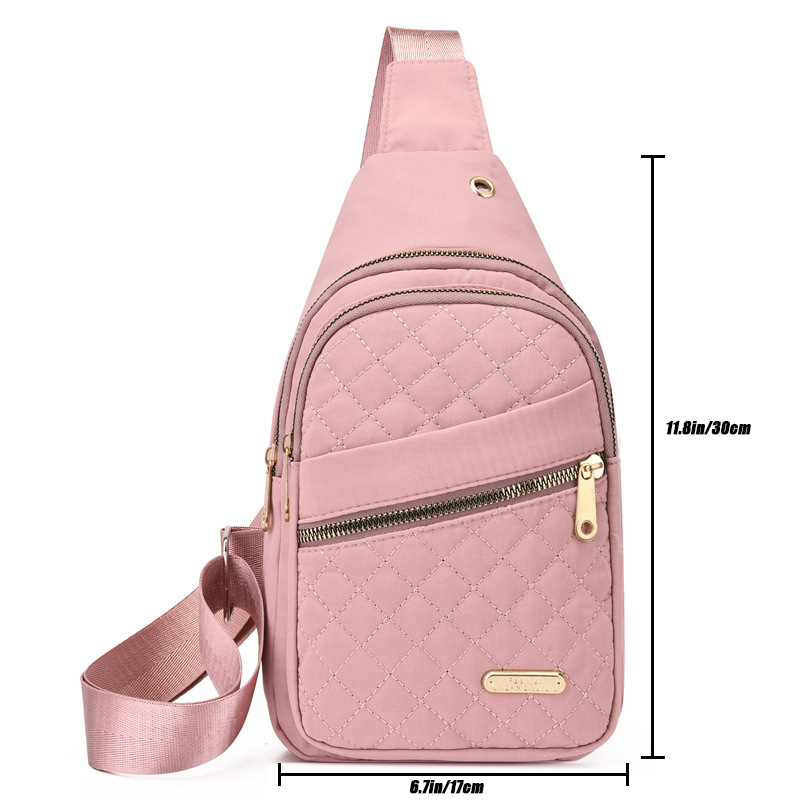 Women's Chest Bag, Large Capacity Crossbody Bag, Casual Sports Travel Crossbody Chest Bag, Adjustable Shoulder Strap, Multi-pocket Fanny Pack