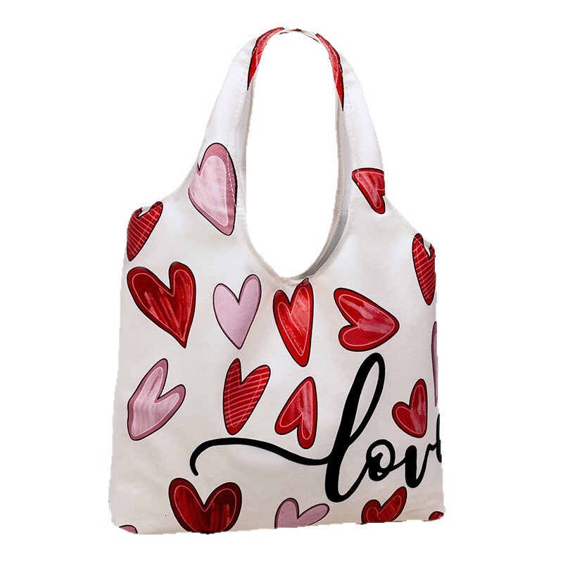 2025 autumn printed polyester canvas bag large capacity shoulder bag women's bag light luxury niche fashion handbag women's crossbody bag wo