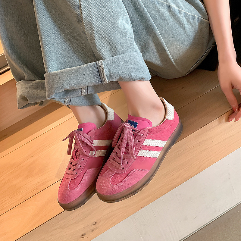 2025 new Spring and Summer New Style Cowhide Trainer Shoes for Women Sports Casual Women's Elevator