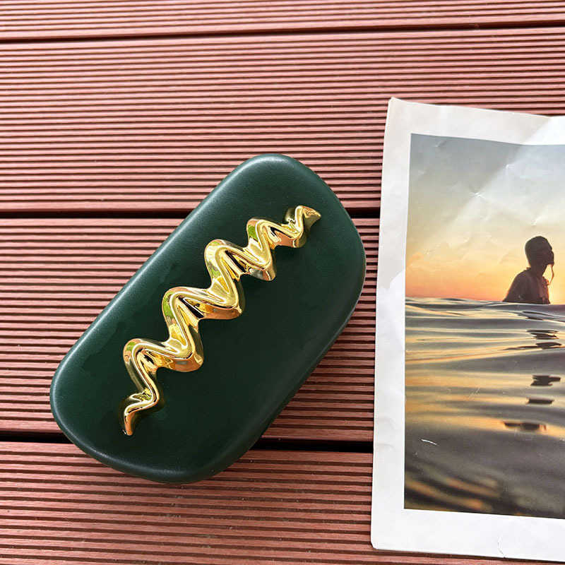 Glossy Elegant Marble Pattern Wave Evening Bag Light Luxury High-End Clutch Crossbody Bag