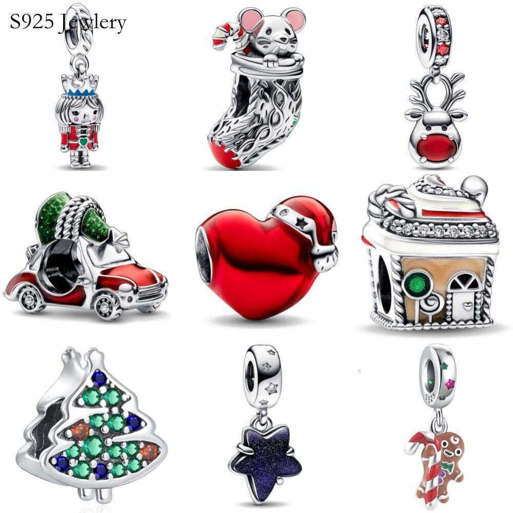 Classics jewelry gift Christmas Gift Heart Tree Pendant Charms Beads Fit Pendant Charm 925 Silver Original Bracelet Silver 925 DIY Jewelry For Women G