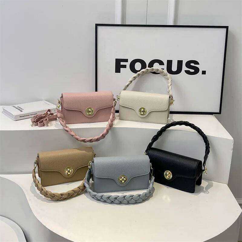 Trendy Retro Mini Square Crossbody Bag For Women Stylish Shoulder Purse Vintage Chic Fashionable Small Handbag