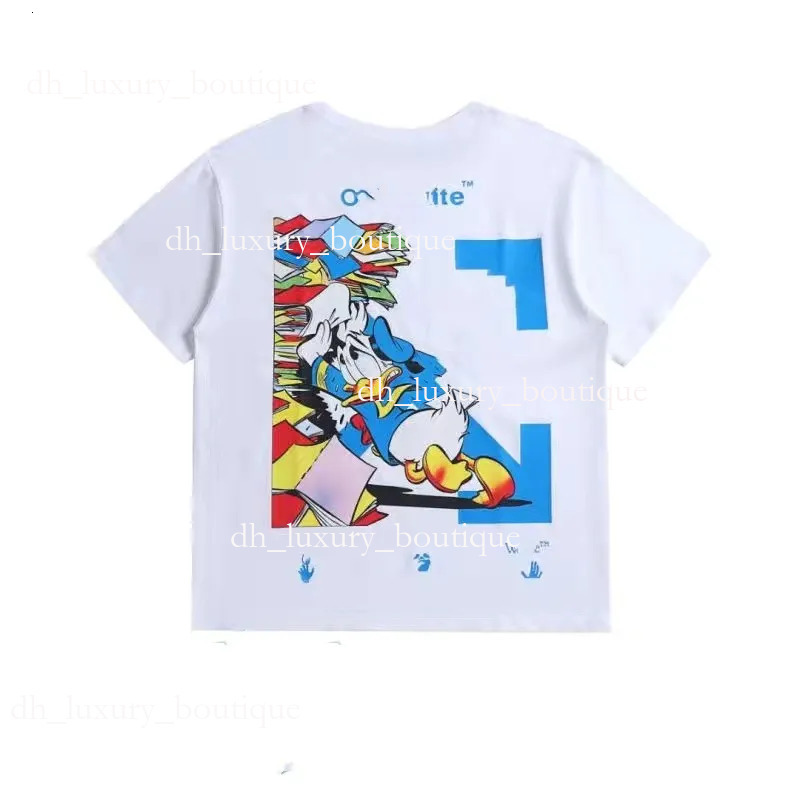 2025 New Fashion Luxurys Off Whitte Tshirt Clothing Mens Tee Shirt Mens And Womens Loose Tees Tops Man Casual Street Graffiti Shirt Men's T-Shirts Offly Whitte 1a0