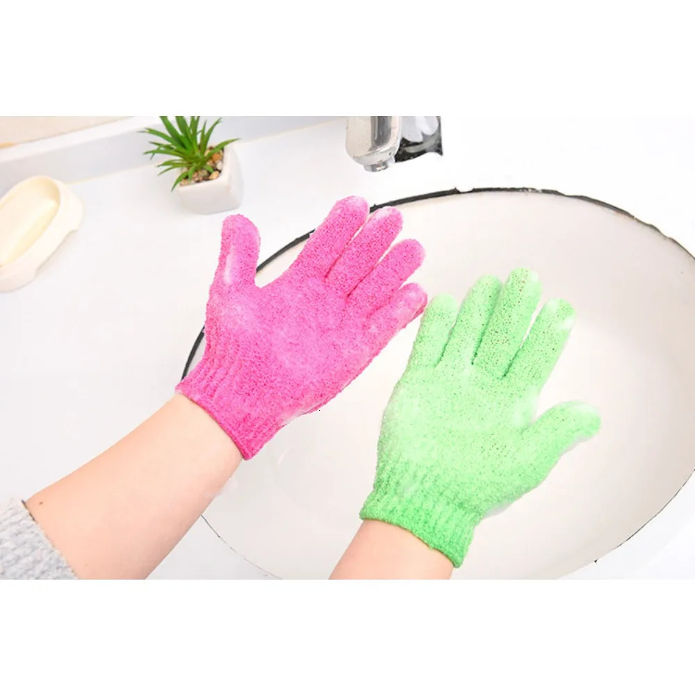 2PcsPair Bath for Peeling Exfoliating Mitt Glove with Shower Scrub Gloves Resistance Body Massage Sponge Wash Skin Moisturizing 250811