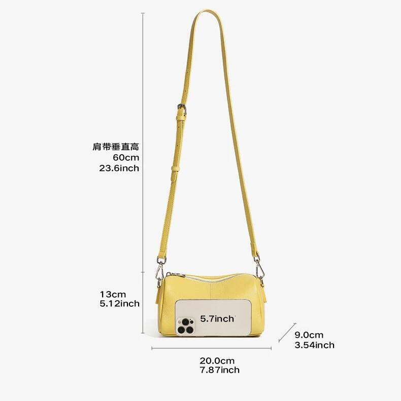 Designer Bags New Casual Cowhide Women Cylinder Fashion Designer Small Pillow Bag Female Underarm Commuting Shoulder Crossbody Bags Luxury Bag