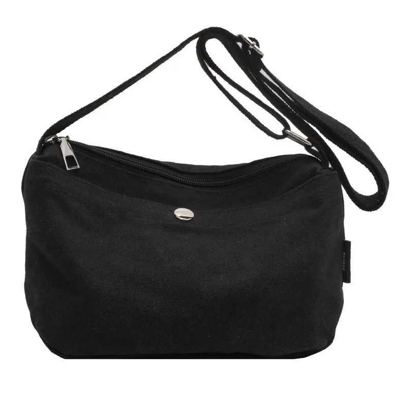 Canvas Phone Bag for Women Vintage Handbags Casual Shoulder Crossbody Bags for Women Messenger Bags Unisex Zipper Shopper Bolsas Y250819