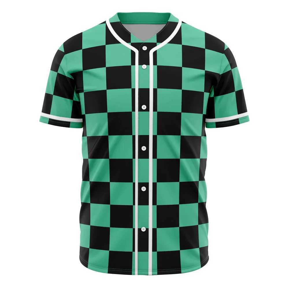 Anime Demon Slayer Mens Baseball T-shirt 3D Printed Casual Cosplay Costume Latest Summer Fashion BQY01 Y250819