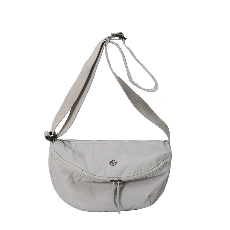 2025 Autumn New Oxford Cloth Women's Shoulder Bag Simple Solid Color Crossbody Bag Leisure Commuter Cycling Sports Chest Bag Women's Crossbo