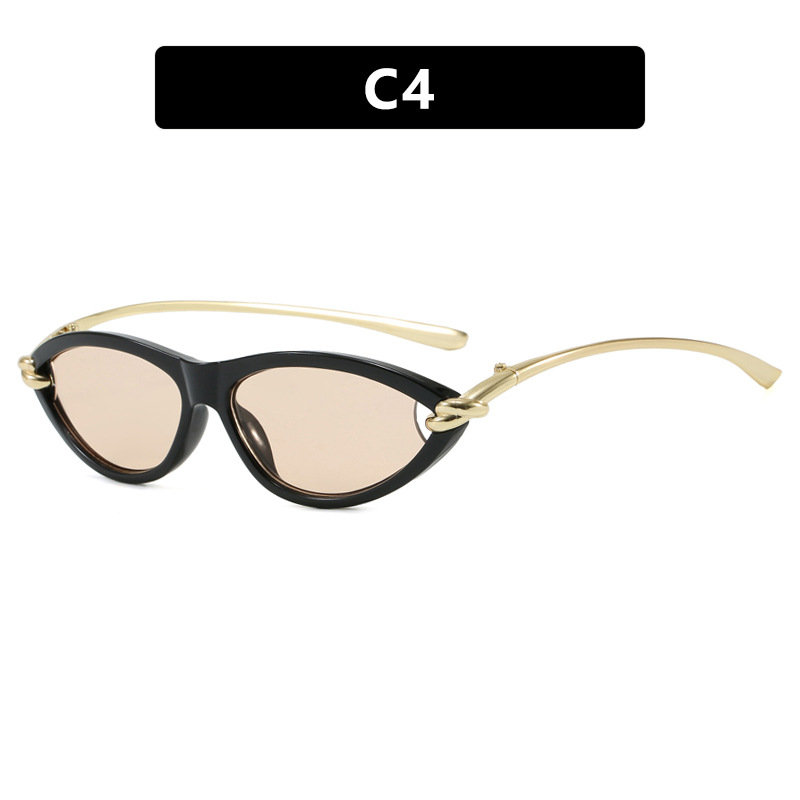 2025 New Arrival Cat Eye Rope Knot Oval Sunglasses for Women European American Premium Influencer Inspired Fashion Eye wear