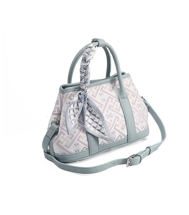 Free Shipping Designer Luxury Chinese Style Brocade Bucket Bag Handbag Commuter Crossbody Women's Bag Versatile High-quality Shoulder Bag Leisure