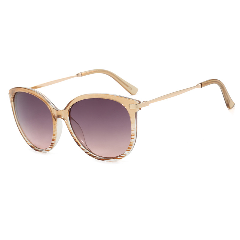 2025 New Arrival Minimalist Cat Eye Over sized Sunglasses for Women Elegant Trendy UV Protective Beach Eye wear European American Style