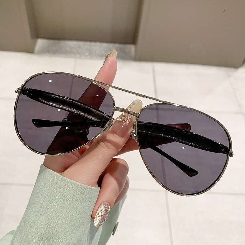 2025 New Model Toad Glasses Women Pilot Large Designer Metal Frame High-end Personality Sunglasses Men