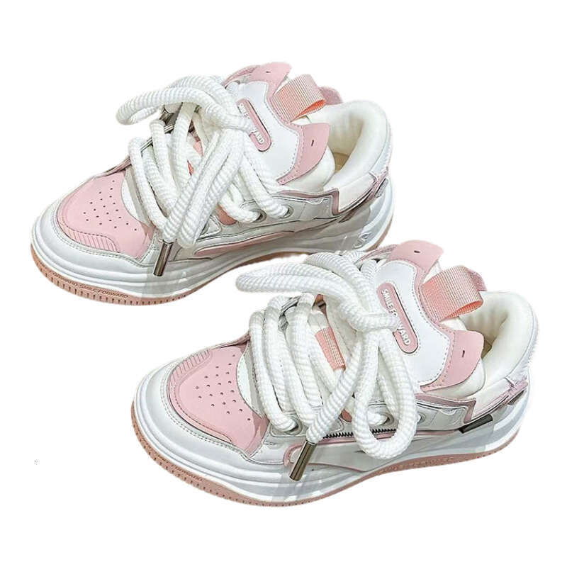 2025 New Zhao Miss Rocket White for Women Couples Niche Bread Shoes Wu Lei Same Style Sneakers
