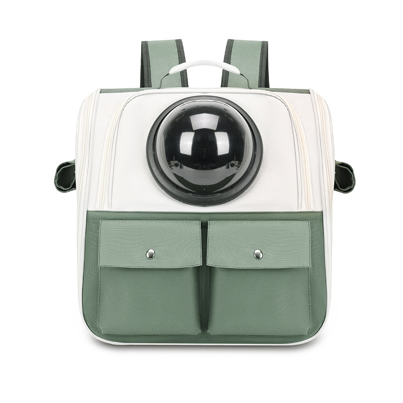 Outdoor Breathable Small Backpack Cats Pet Carrier Customized Logo PVC Oxford Leather Animal Dogs