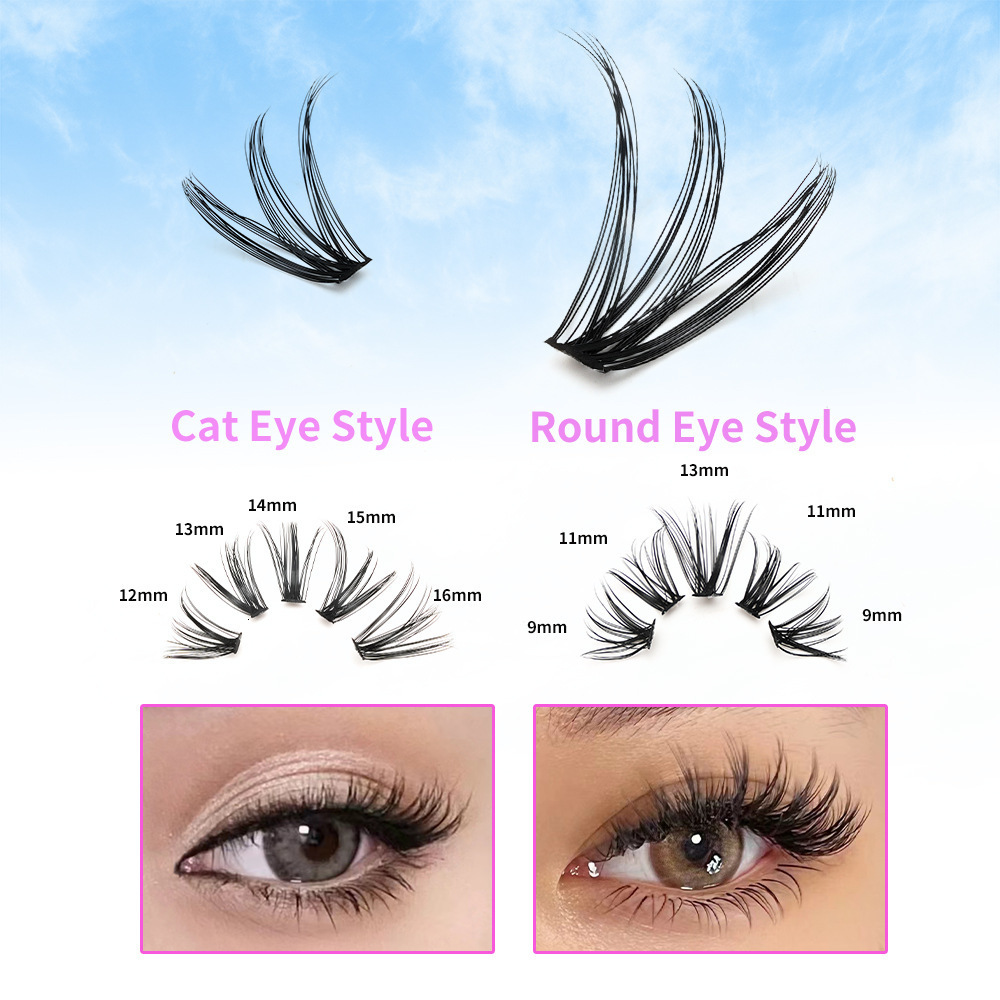 30D 40D 60D 80D Mixed Tray Individual Lashes 3D Russia Volume Eye Lashes Soft Natural Lashes Mink Lash Cluster False Eyelashes 240620