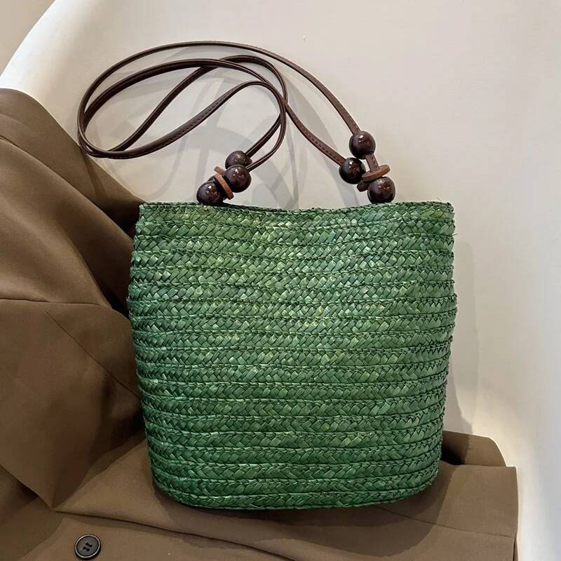Autumn New Women s Crossbody Bag Casual Woven Shoulder Bag Women s Handbag Handmade Beach Bag Women s Travel Large Capacity Handbag Autumn New Designe