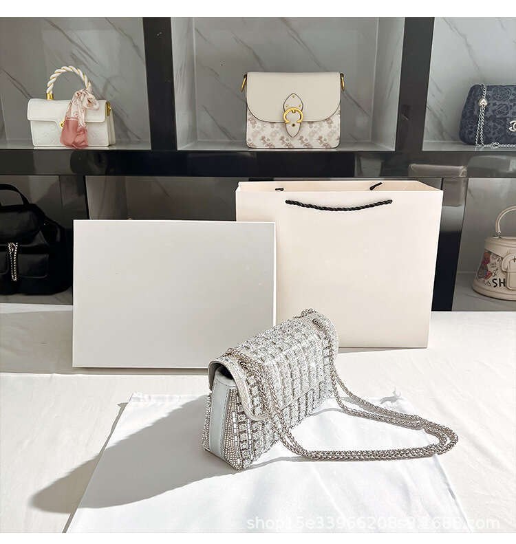 Banquet Bags Diamond-Studded Cheongsam Underarm Evening Women's Handbag Single Shoulder Designer Crossbody Handheld Bag