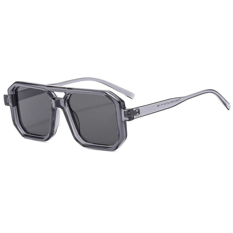 Trendy Celebrity Style Pilot Double Bridge Women Designer Sunglasses with High-end Feel for Men