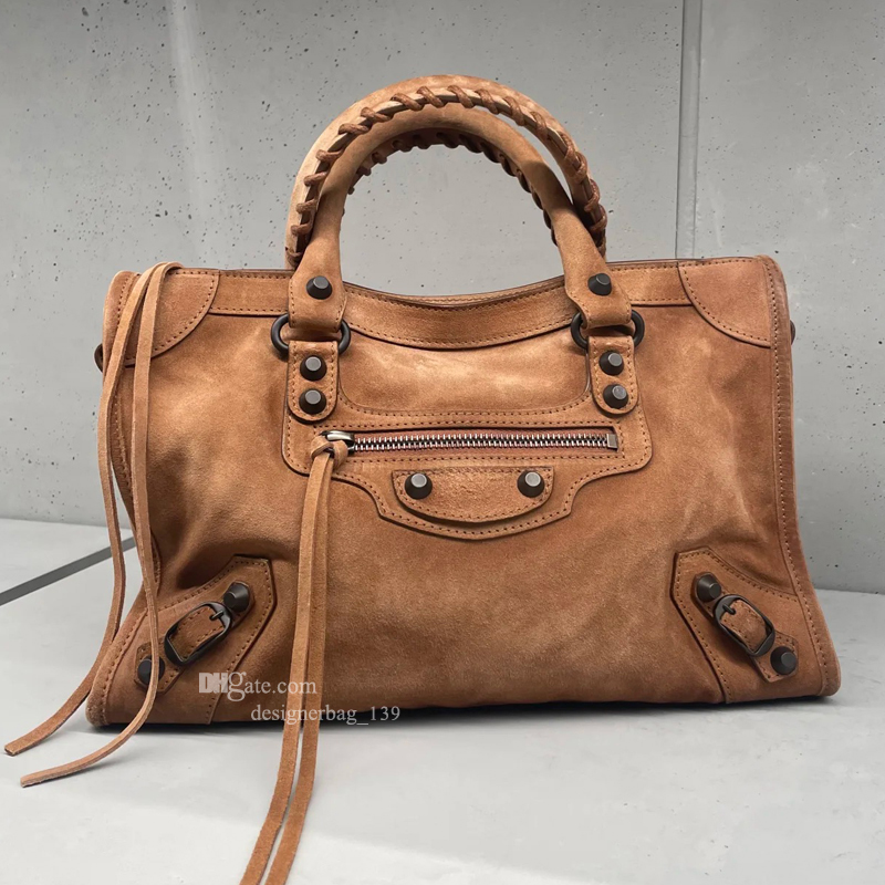 suede bag designer luxury city bag vintage leather handbag Shoulder Crossbody bags High Quality men and women casual tote bag