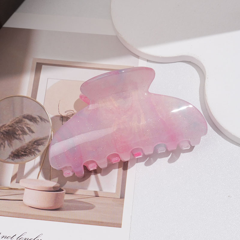 Gradual gold glitter acetate hair clip shark clip