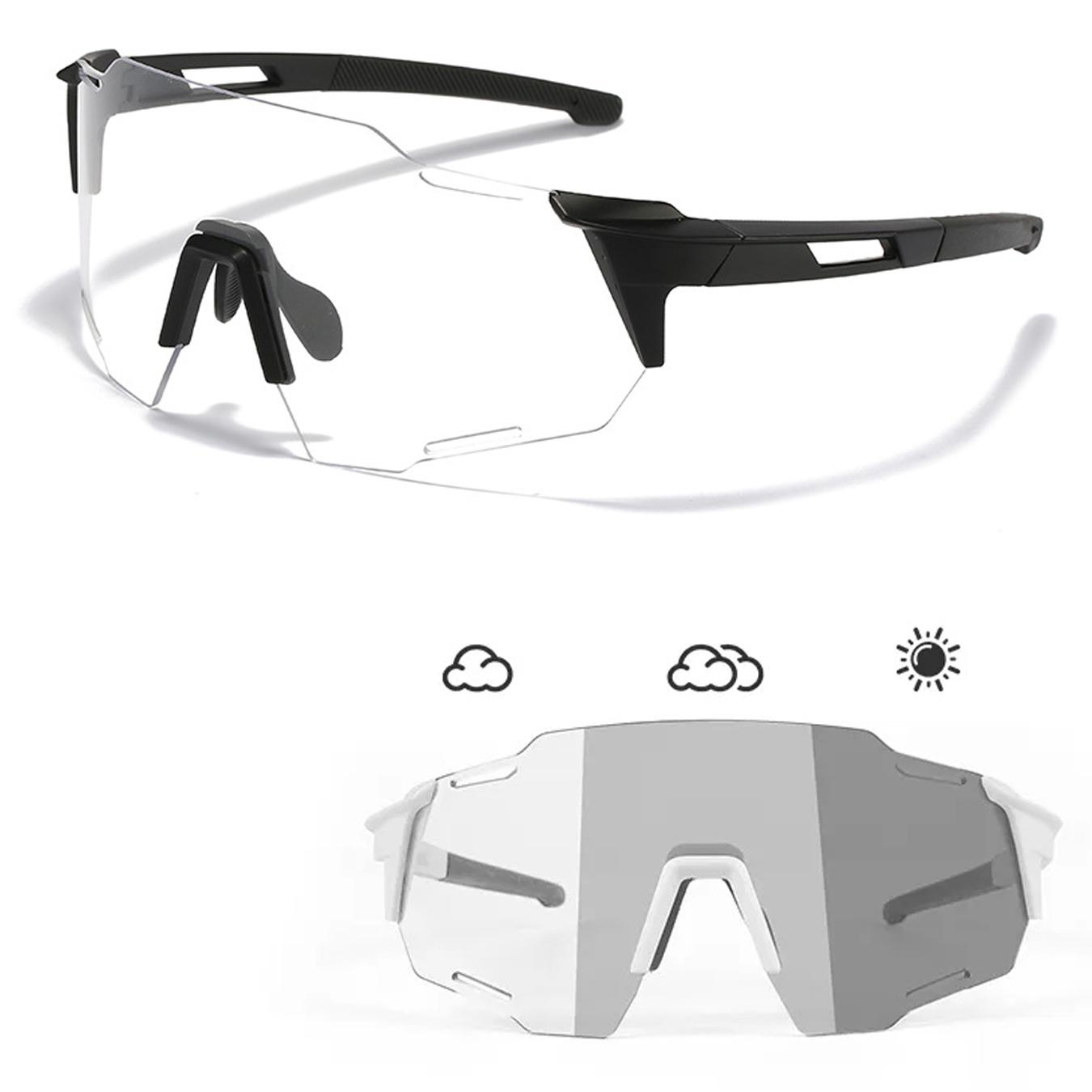 Photochromic Bike Glasses Goggles UV Protection Cycling Sunglasses for Men Women Sports Goggles
