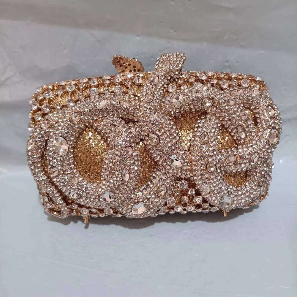 Designer Bags XIYUAN AB Green Rhinestone Crystal Clutches Women Evening Bags Wedding Party Female Handbags Mini Phone Case Clutch Purse Luxury Bag