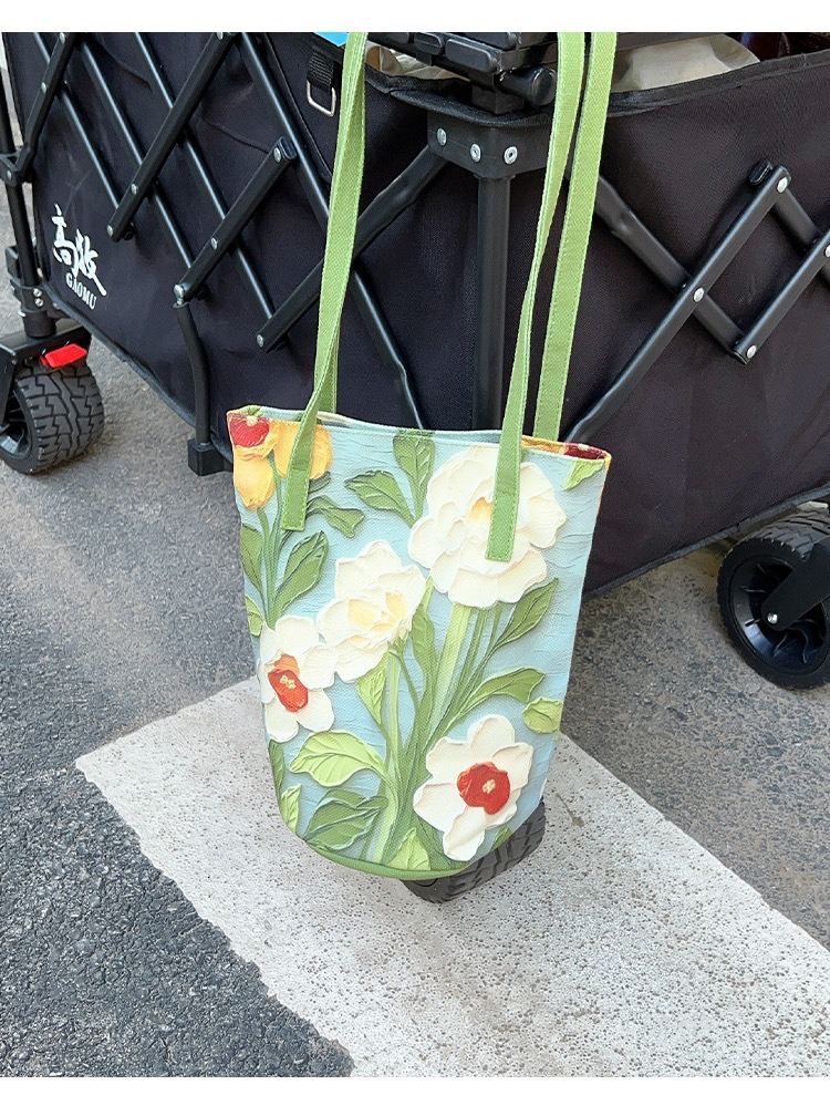 2025 Autumn Design Single Shoulder Women's Bucket Bag Large Capacity Printed Fashion Shoulder Bag Women's Crossbody Bag Designer Bag Women&#