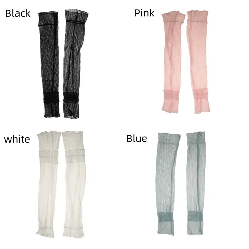 Summer Long Sunprotective Sleeves Sunscreen Breathable Mittens Lady Sun Protection Fingerless Thin Lace Mesh Arm Sleeve AntiUV 250811